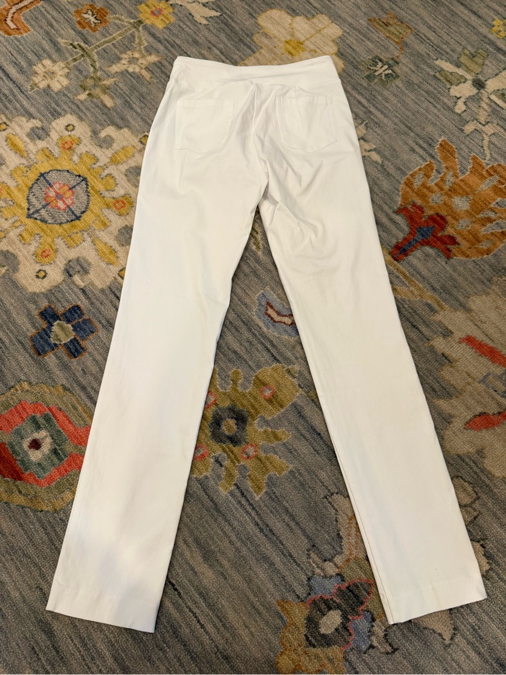 J.McLaughlin Masie Slim Tapered Leg Elastic Waist Pull-On Pants white size 2 - Picture 6 of 7